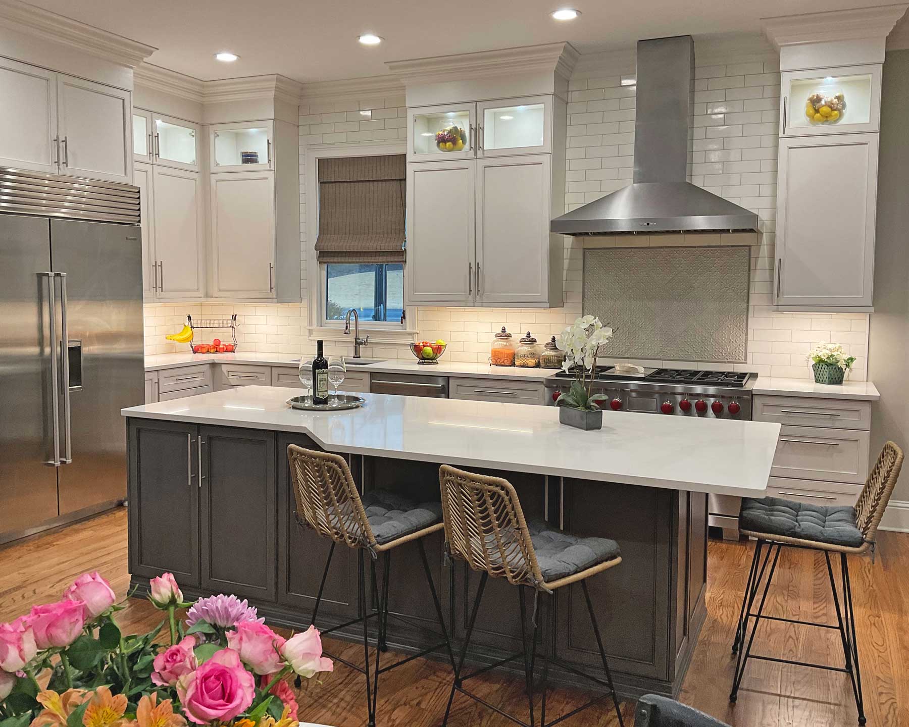 Elegant Island Design in Milton Kitchen by Cheryl Pett